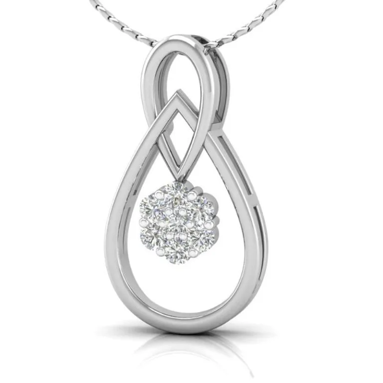 Solitaire Diamond Pendant from exclusive diamond jewellery collection for party
